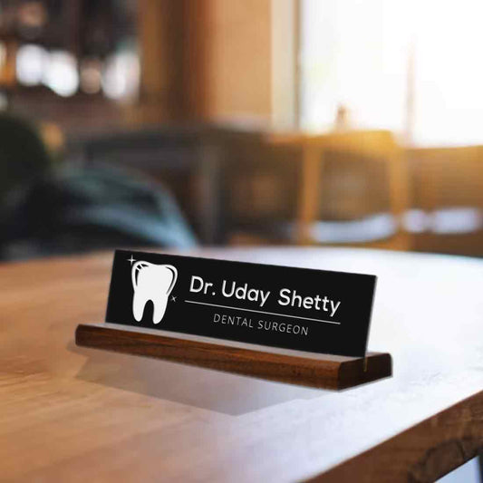 Personalized Engraved Name Plate for Desk
