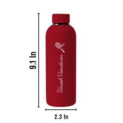 Double Insulated Name Bottle Stainless Steel Water Bottles for Travel Office Gym Home - BPA Free, Leakproof