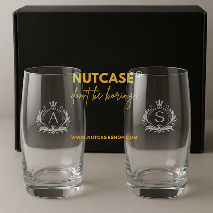 Personalized Cocktail Glasses Tall – Engraved Premium Glass for Water, Juice