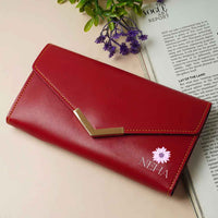 Customised Wallet for Women with Name - Faux Leather Clutch Purses for Ladies