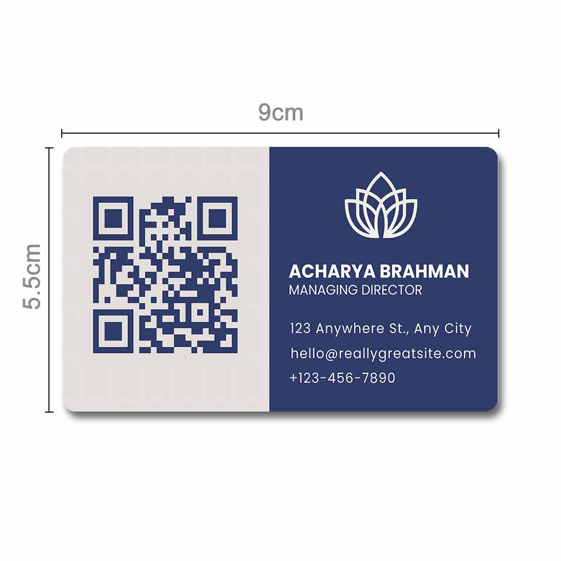 Personalized QR Code Wallet Card with NFC  Online India