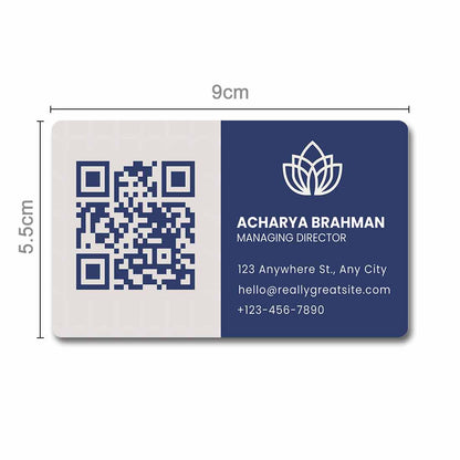 Personalized QR Code Wallet Card with NFC  Online India