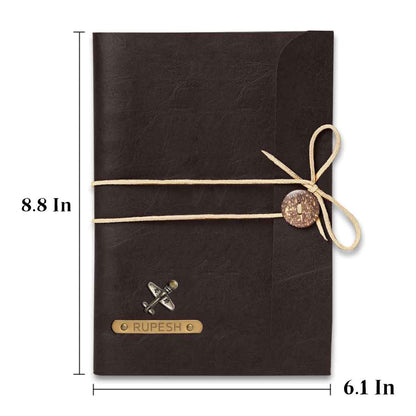 Custom Diary with Pen and Charms - Premium PU Leather Diaries and Pen