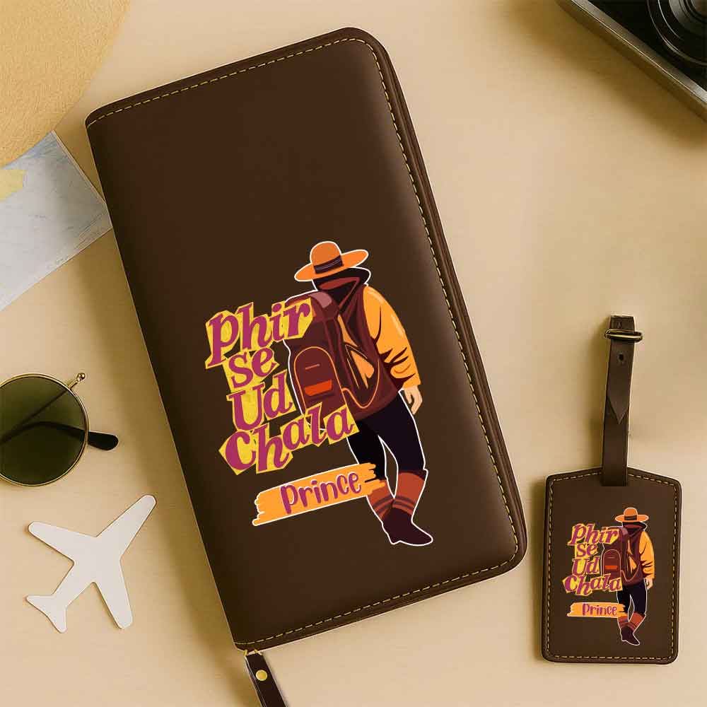 Custom Travel Organizer & Luggage Tag Combo – Personalized Gift for Travelers