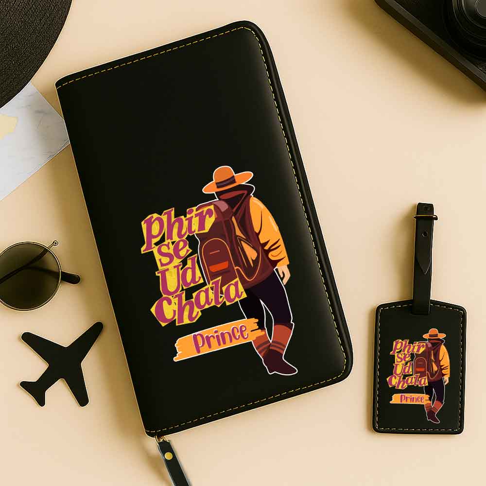 Custom Travel Organizer & Luggage Tag Combo – Personalized Gift for Travelers