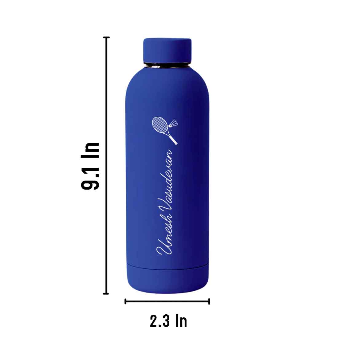 Double Insulated Name Bottle Stainless Steel Water Bottles for Travel Office Gym Home - BPA Free, Leakproof