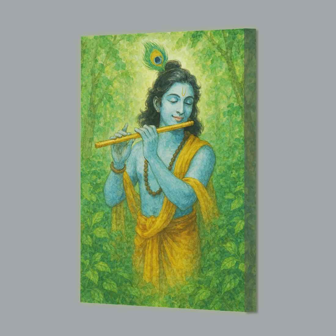 Krishna Photo Frame with LED – Premium Lighting Wall Frame with Divine Glow for Home & Office Décor