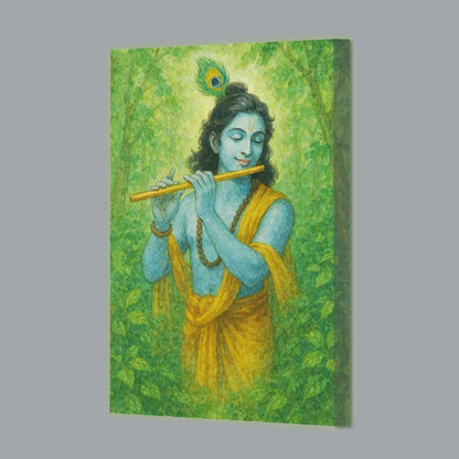 Krishna Photo Frame with LED – Premium Lighting Wall Frame with Divine Glow for Home & Office Décor