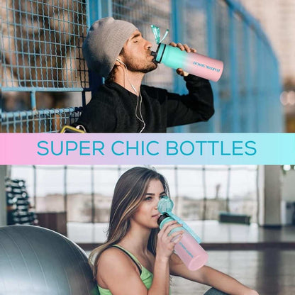 Nutcase Stainless Steel Drink Bottle Personalised with Name - 600ml Premium 304 Sipper Bottle