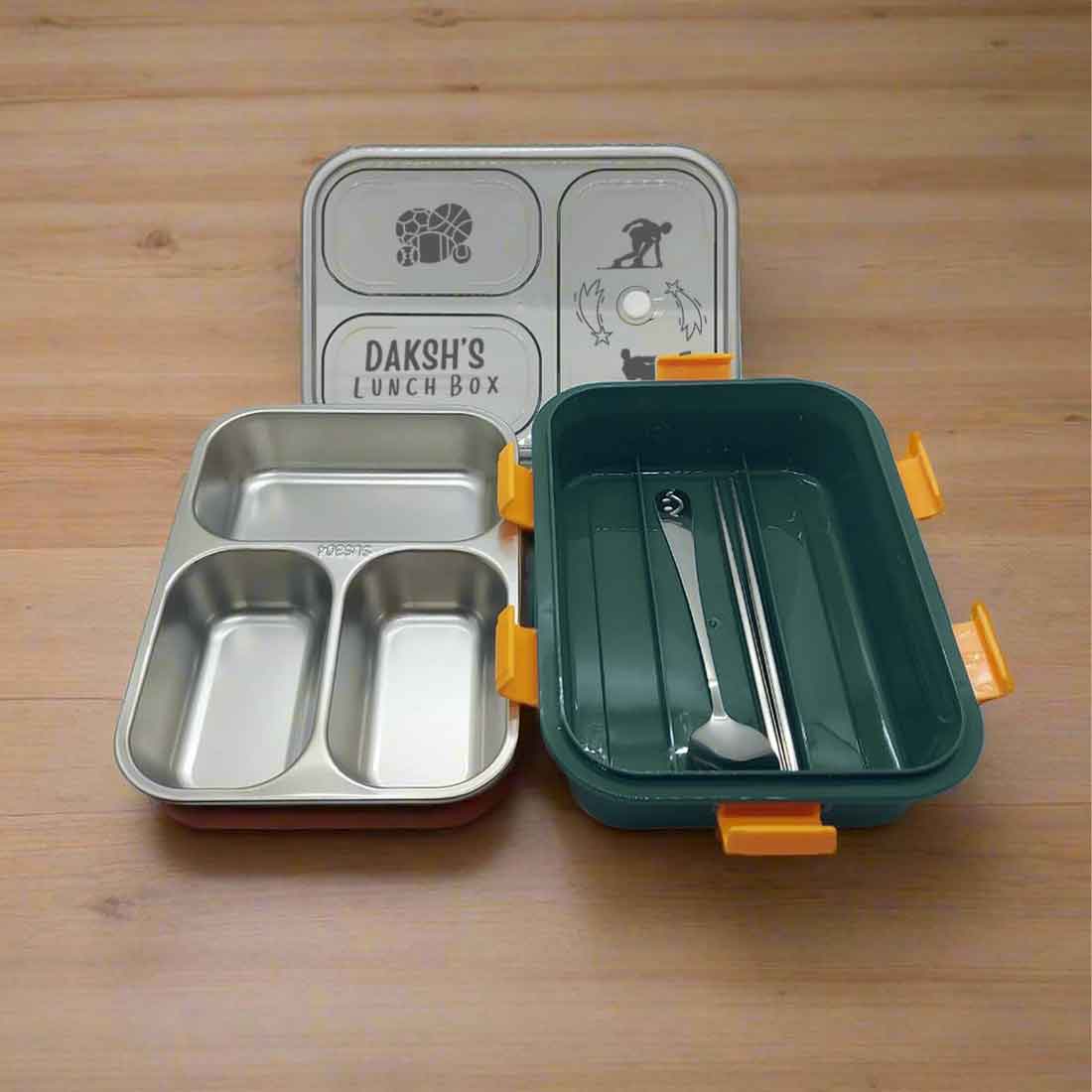 Personalised Childrens Lunch Box Stainless Steel Insulated Tiffin Box