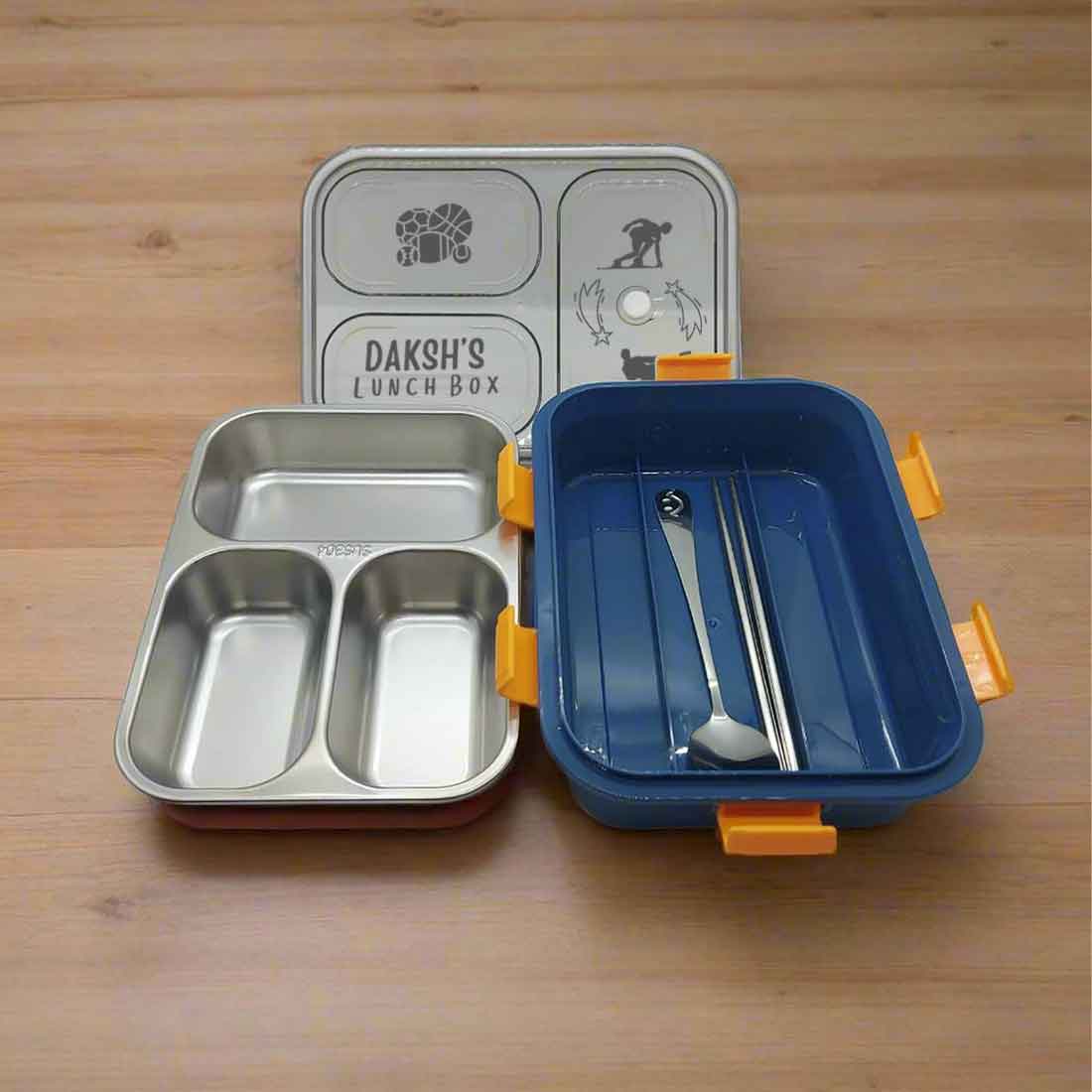 Personalised Childrens Lunch Box Stainless Steel Insulated Tiffin Box