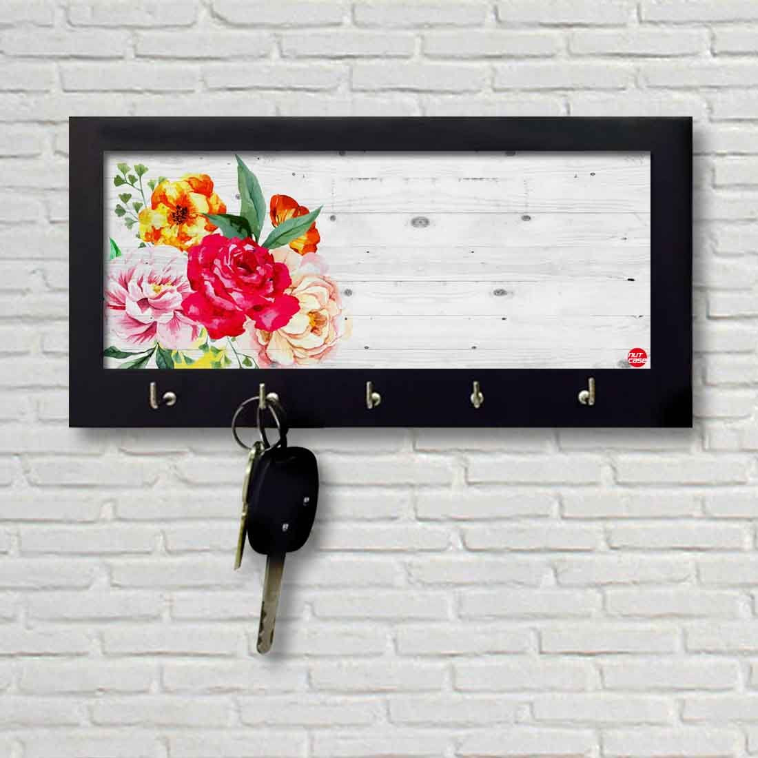 Key Holder Hanger For Wall -  FLORAL