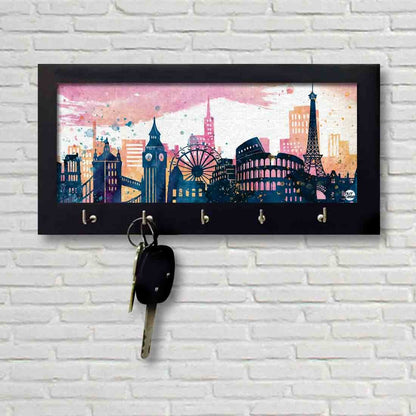 Unique Key Holder for Wall Keys Organizer Stand - Paris