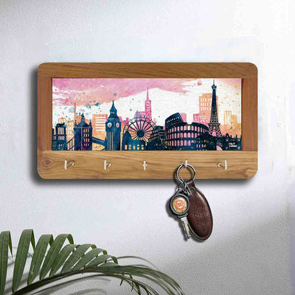 Unique Key Holder for Wall Keys Organizer Stand - Paris