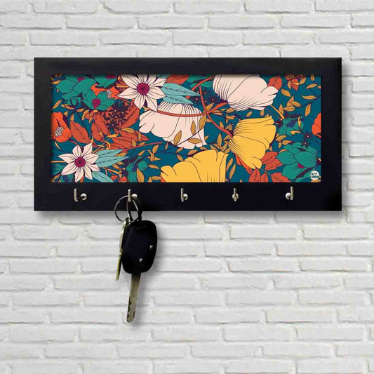 Keys Organizer Wall Key Holder for Home - Flower