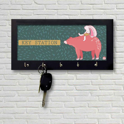 Wooden Modern Key Holder for Wall Keys Hanger - Hangout