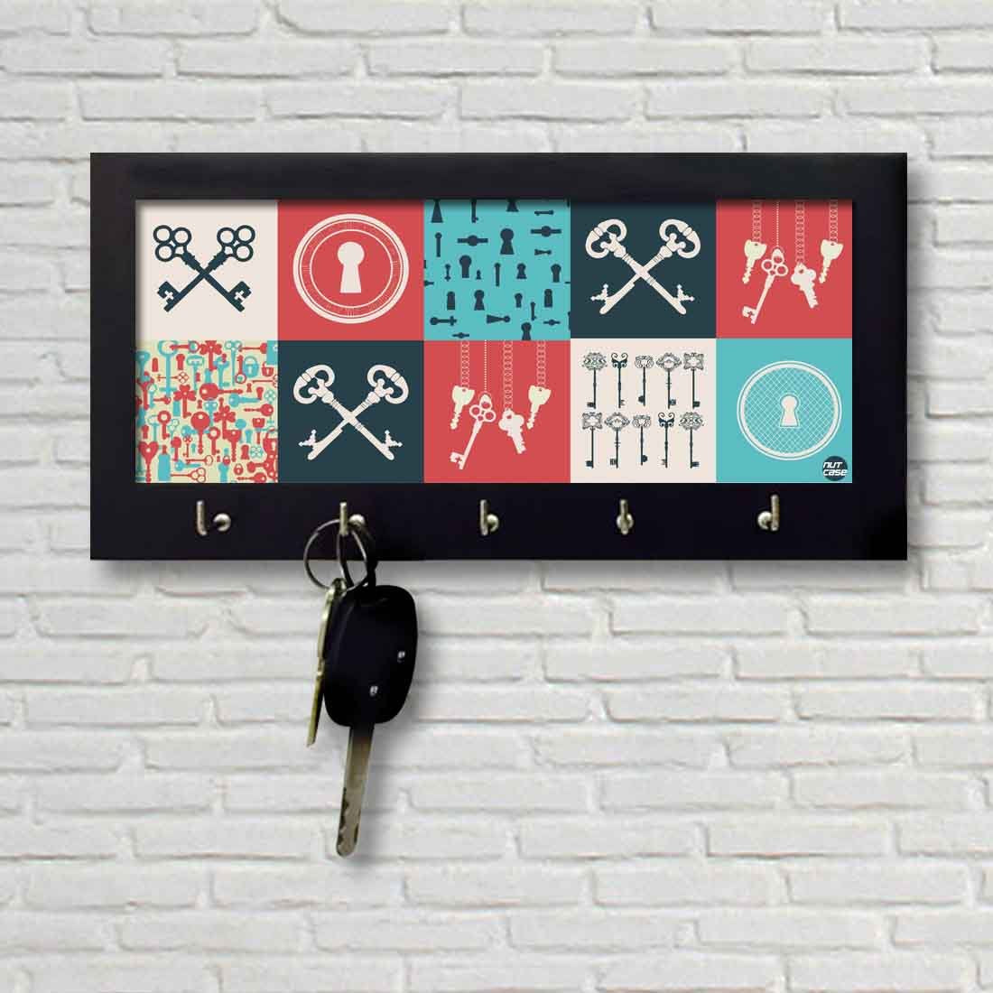 Key Holder Hanger For Wall -  KEYS ART