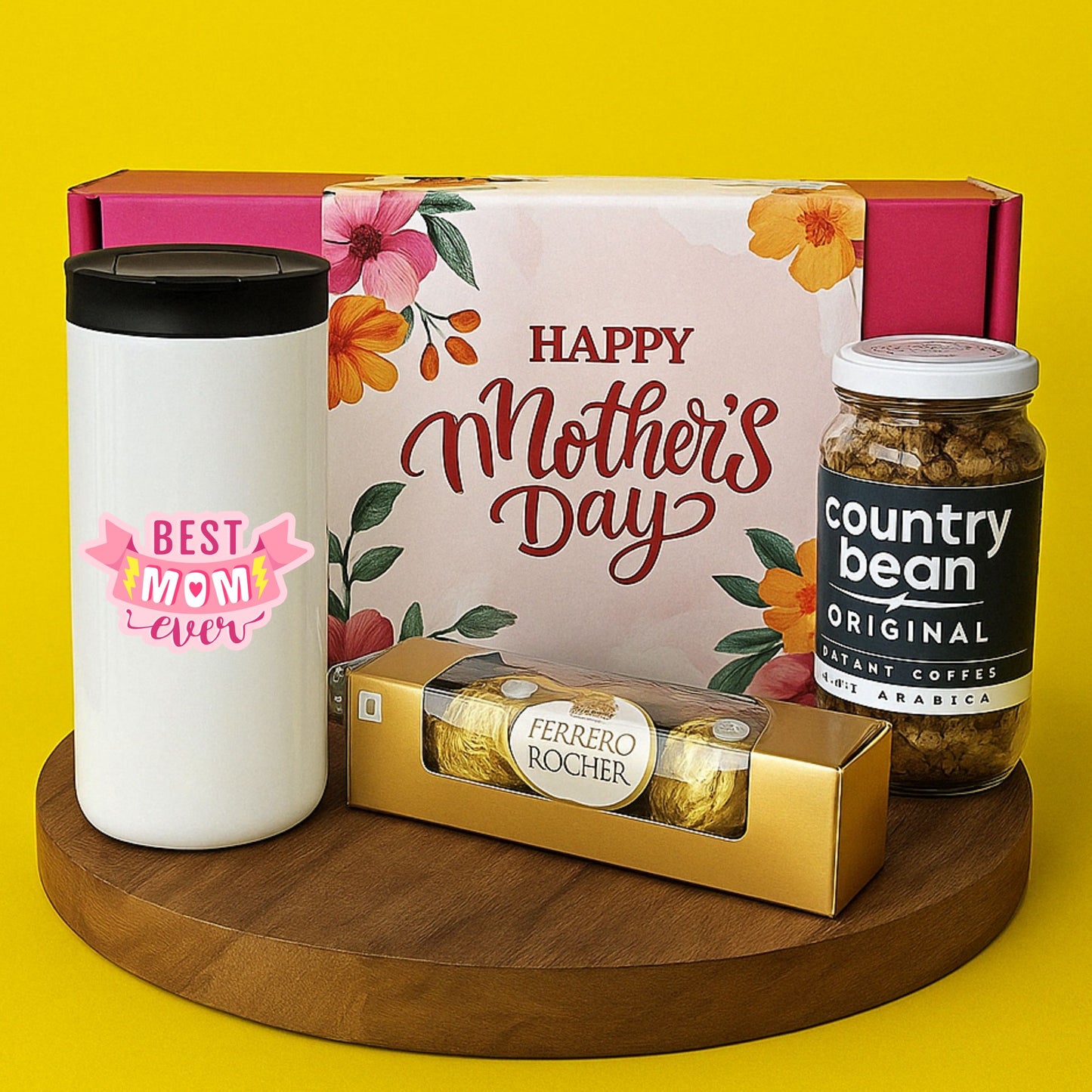 Mother’s Day Coffee Tumbler – 400ml Stainless Steel Flask Coffee Gift Set