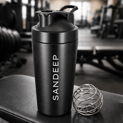 Custom Shaker Bottle for Protein Mixer Sippers Gym Workouts with Whisk Ball