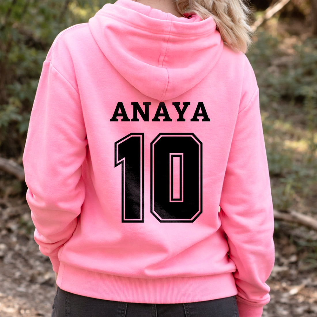 Custom Pink Hooded Sweatshirt for Women – Stylish Comfortable Pink Hoodie for Girls