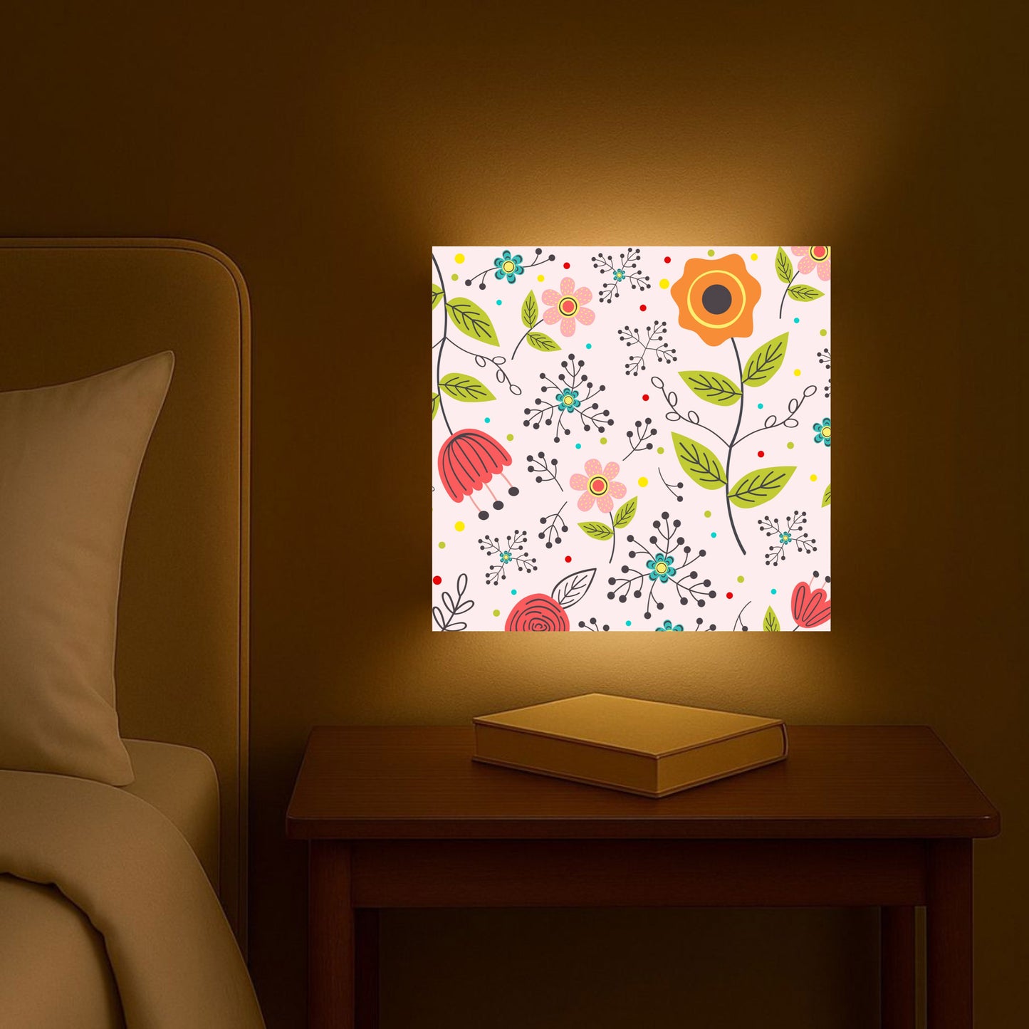 Wall Lamp Square Shaped Lights