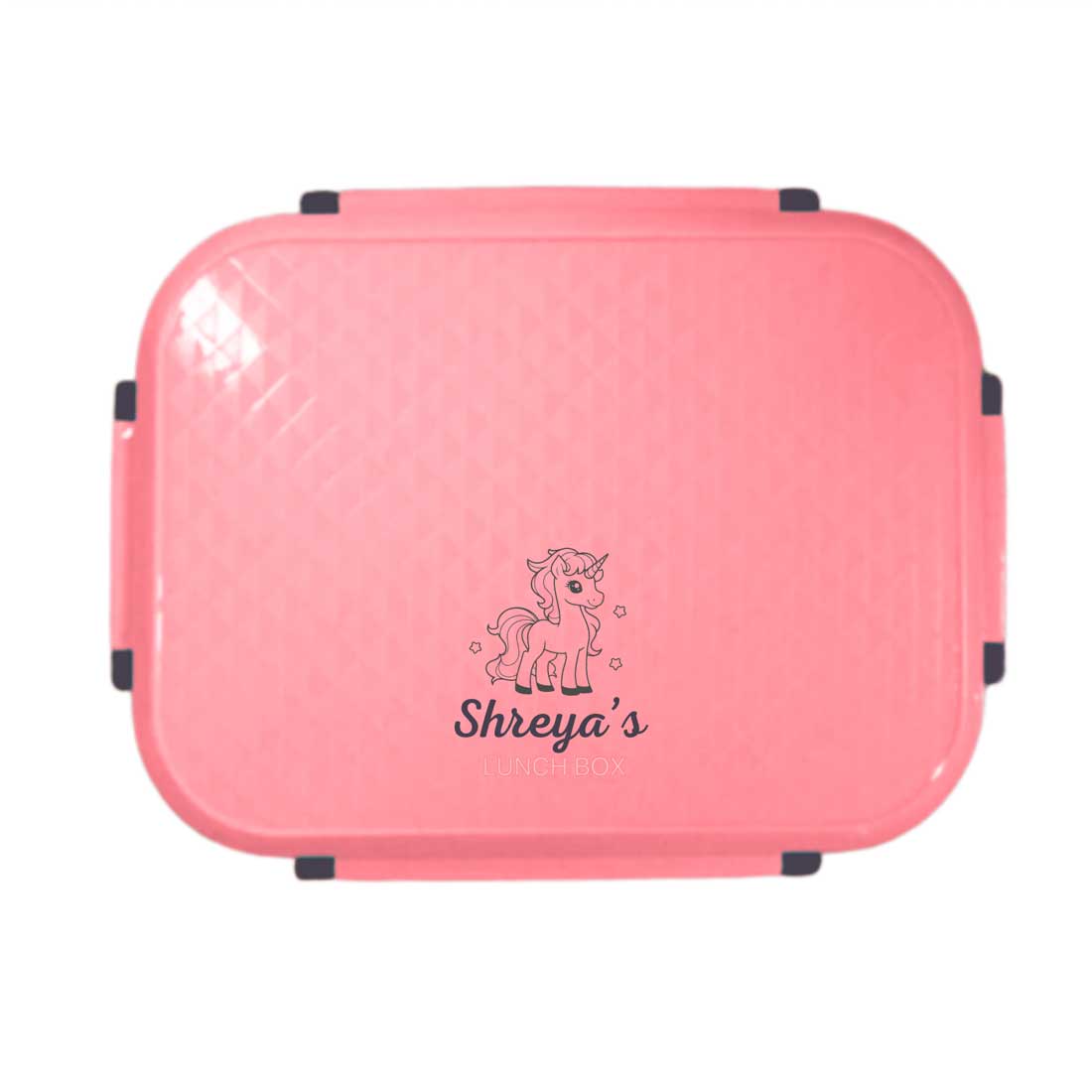 Personalized Lunch Box for Kids - Pink Stainless Steel Tiffin Box