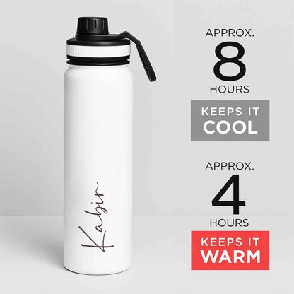 Nutcase Custom Water Bottles with Name 800ml Double Insulated  Bottles - Keeps Water Hot/Cold for Hours