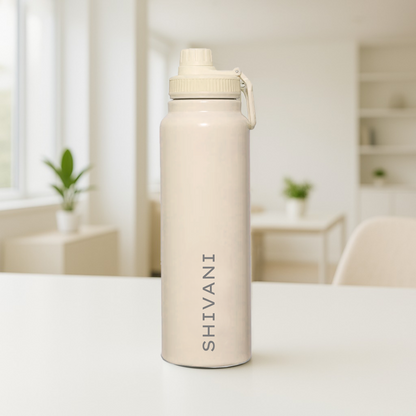 Nutcase Personalized Water Bottles 800ml Double Insulated  Bottles with Name - Keeps Water Hot/Cold for Hours