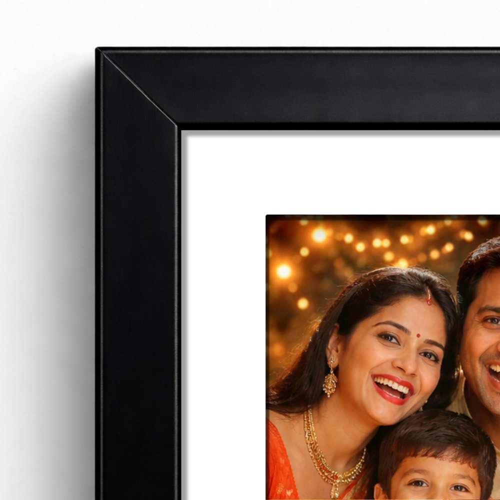 Personalized Thick Photo Frames for Wall - Acrylic Black & White Photo Frames
