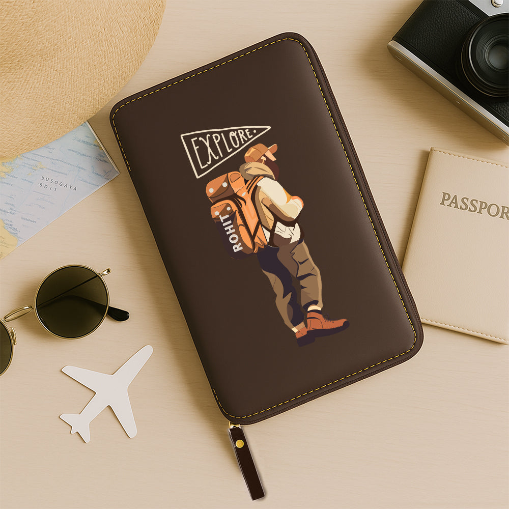 Personalized Passport Organizer & Luggage Tag Set – Travel in Style