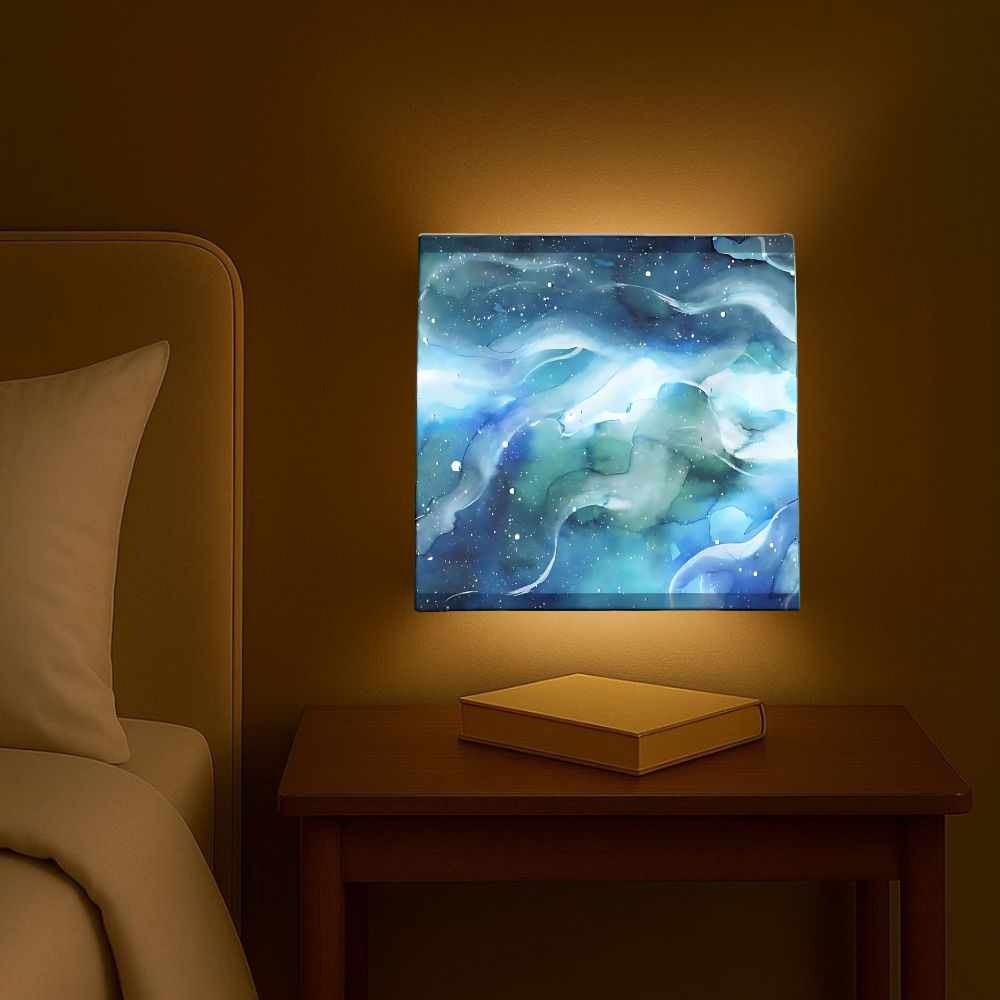 Night Lamps Wall Square Light for Living Room -