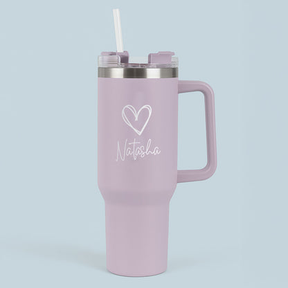 Nutcase Coffee Mug Customised with Heart Large Travel Cups 1200ml