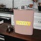Pink Customized Hip Flask With Name Leather Alcohol Flasks For Women Bridesmaid Gifts 