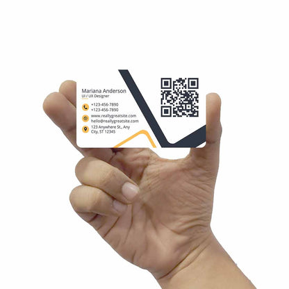 plastic business cards with qr code