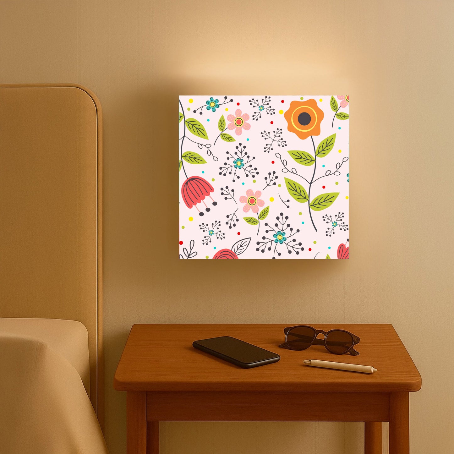 Wall Lamp Square Shaped Lights