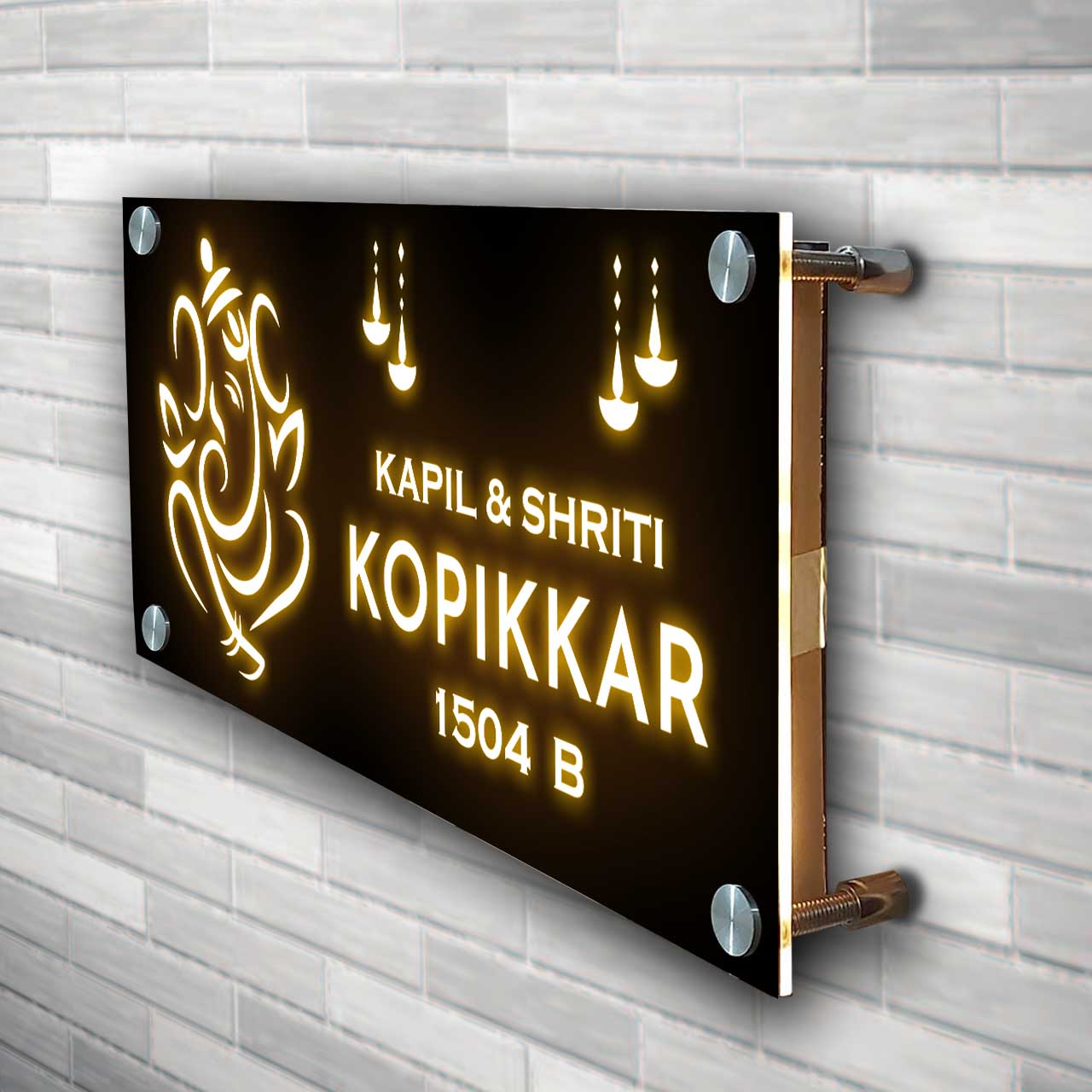 LED Name Plate Light Name Plates for Home | Nutcas – Nutcase