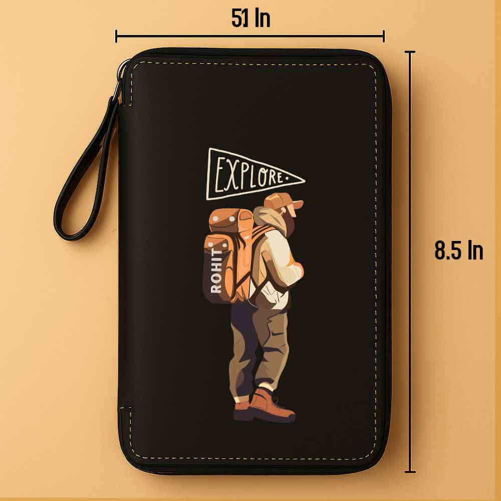 Personalized Passport Organizer & Luggage Tag Set – Travel in Style