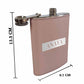 Pink Customized Hip Flask With Name Leather Alcohol Flasks For Women Bachelorette Party Gifts 