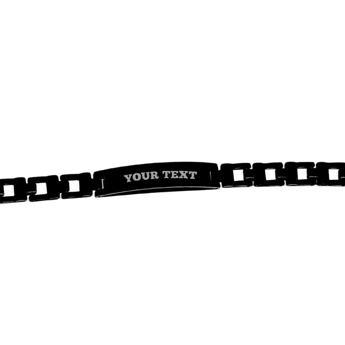 Personalized Rakhi Gift Set for Brother | Metal Bracelet Rakhi, Insulated Coffee Tumbler & Chocolates