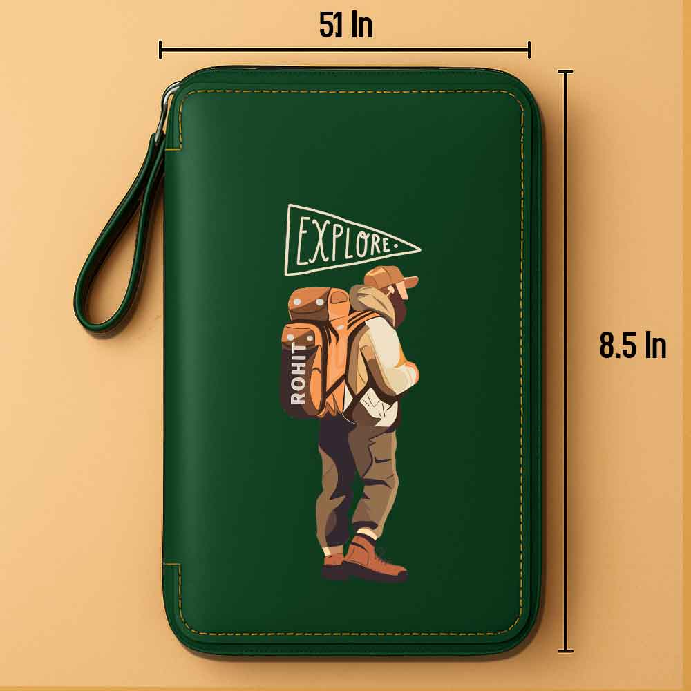 Personalized Passport Organizer & Luggage Tag Set – Travel in Style