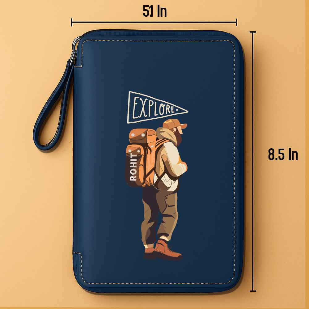 Personalized Passport Organizer & Luggage Tag Set – Travel in Style