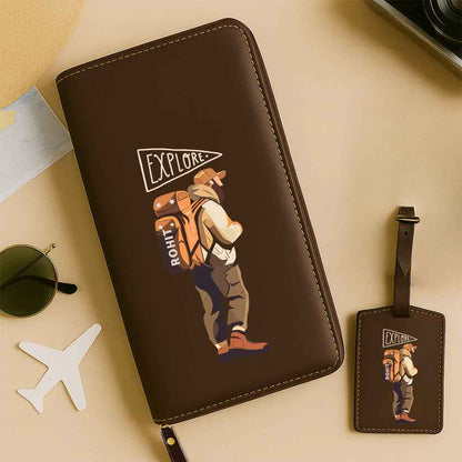 Personalized Passport Organizer & Luggage Tag Set – Travel in Style