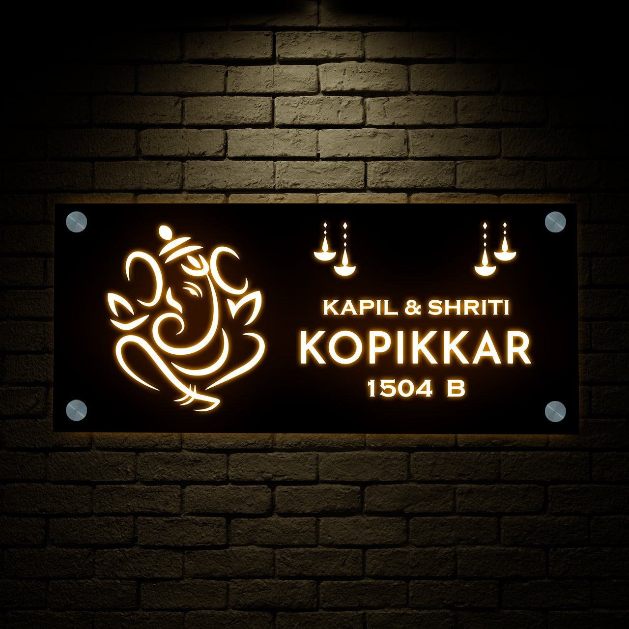 LED Name Plate Light Name Plates for Home | Nutcas – Nutcase