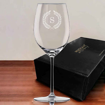 Personalized Wine Glass with Engraving Wine Glasses with Monogram - Floral