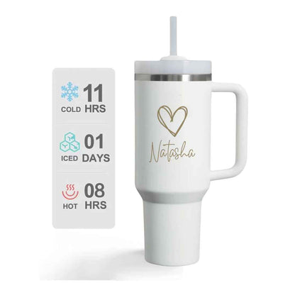 Nutcase Coffee Mug Customised with Heart Large Travel Cups 1200ml