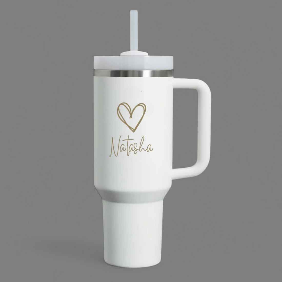 Nutcase Coffee Mug Customised with Heart Large Travel Cups 1200ml