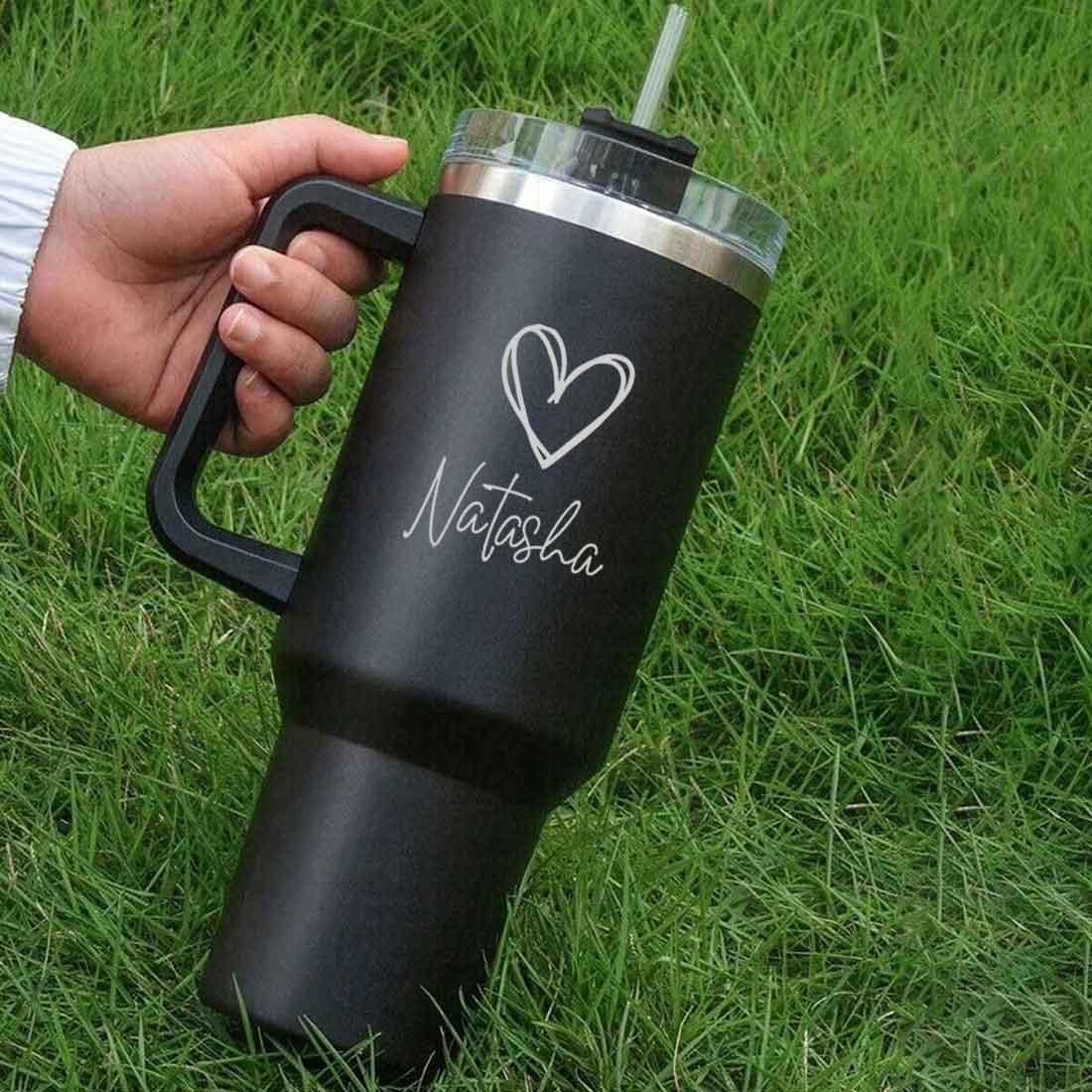 Nutcase Coffee Mug Customised with Heart Large Travel Cups 1200ml