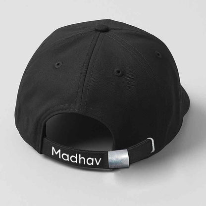 Personalized Rappers Cap for Men – Black Hip Hop Swag Cap with Initial