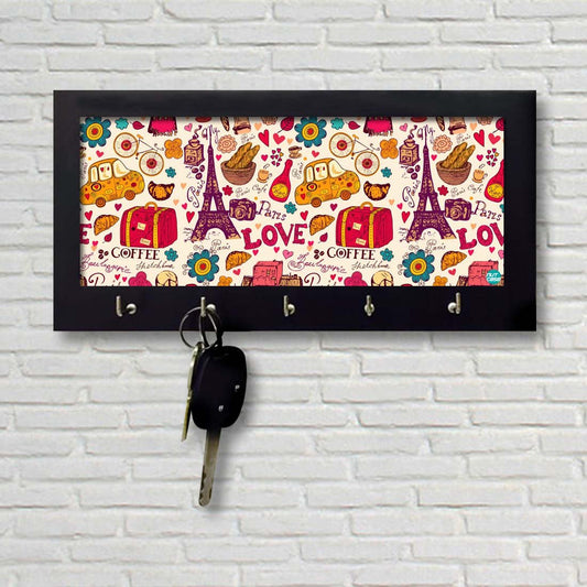 Key Holder Hanger For Wall -  PARIS CITY LOVE