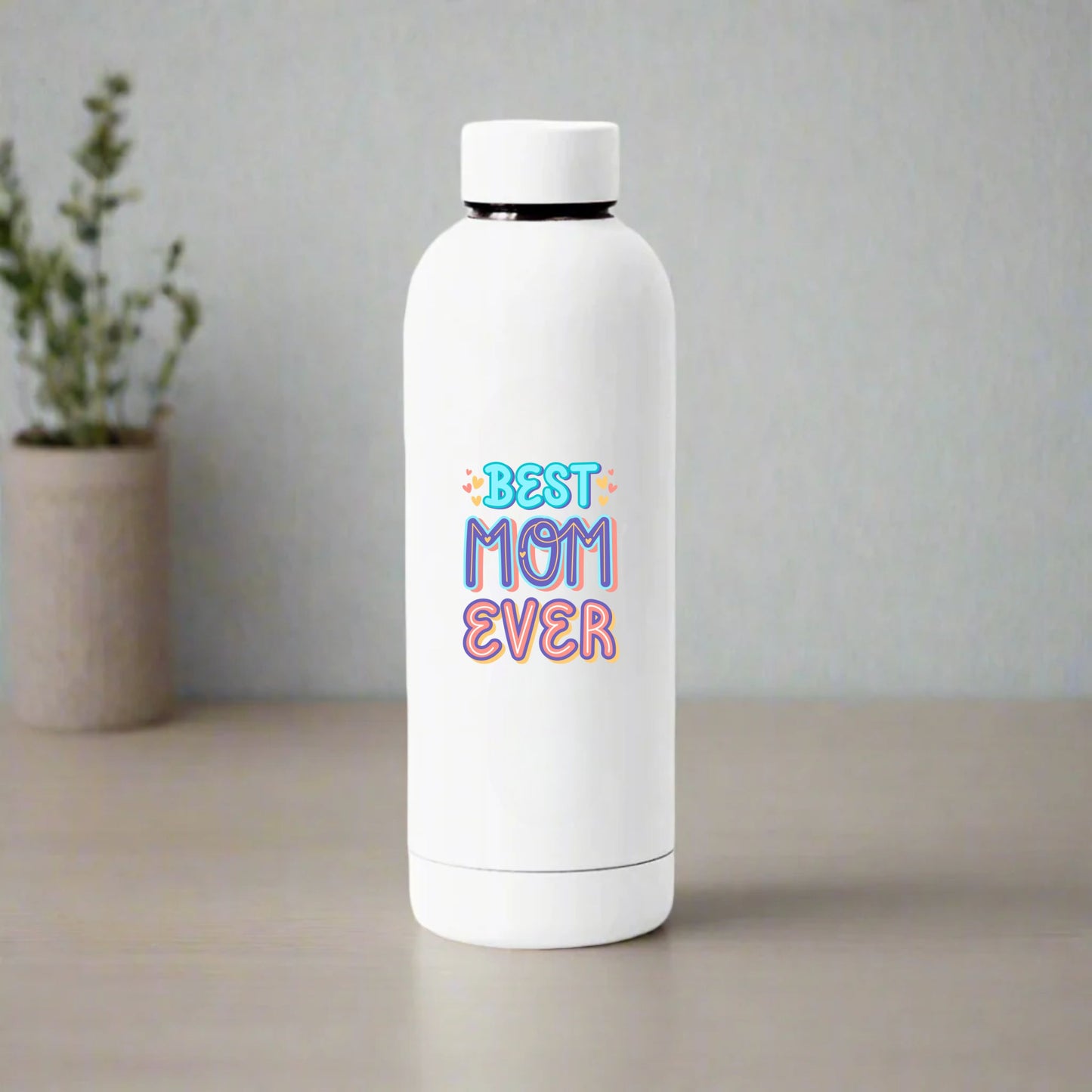 Perfect Mother’s Day Gift  500ml Stainelss Steel Water Bottle – Best Mom Ever